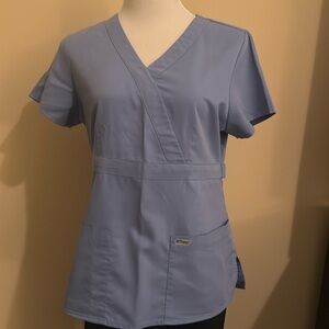 Seal blue scrub top M/M